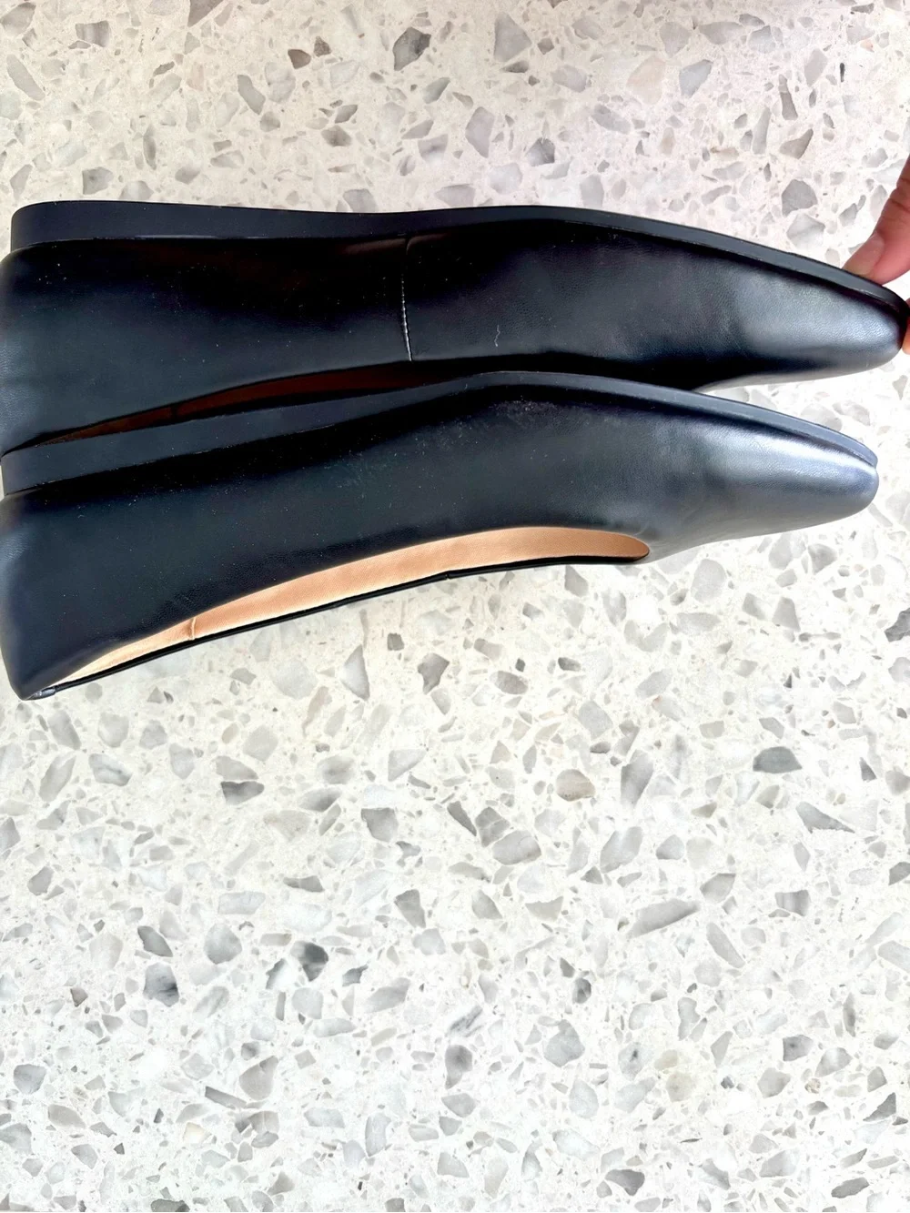 Easy Spirit Black Pointed-Toe Slip-On Flats